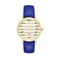 Horlogeband Kate Spade New York KSW9020 Leder Blauw 16mm - thumbnail