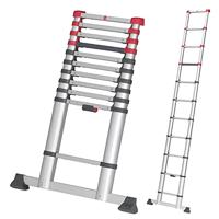 Hailo t80 aluminium telescoopladder 11 treden + stabilisatiebalk 103-322 cm - thumbnail
