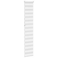 VidaXL Zebra rolgordijn 45x230 cm stofbreedte 40,9 cm polyester wit - thumbnail