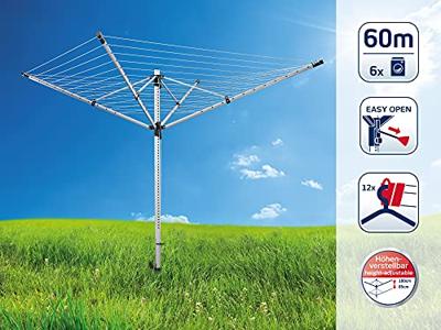 Leifheit 85281 Droogmolen LinoLift 600 Evo 60 m Drooglengte Zilver