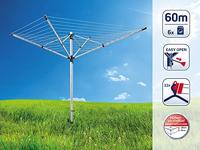 Leifheit 85281 Droogmolen LinoLift 600 Evo 60 m Drooglengte Zilver - thumbnail