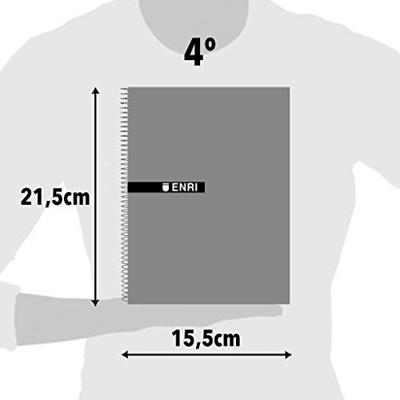 Boek over Ringen ENRI STATUS Zwart Quarto 100 Lakens (5 Stuks) - thumbnail