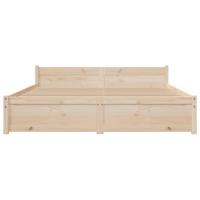 Bedframe massief hout 140x190 cm - thumbnail
