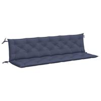 VidaXL Tuinbankkussens 2 st 200x50x7 cm oxford stof marineblauw - thumbnail