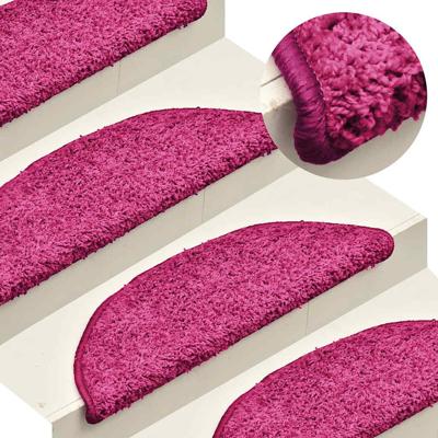 VidaXL Trapmatten 15 st 56x17x3 cm roze halfrond VidaXL Trapmatten 15 st 56x17x3 cm roze halfrond