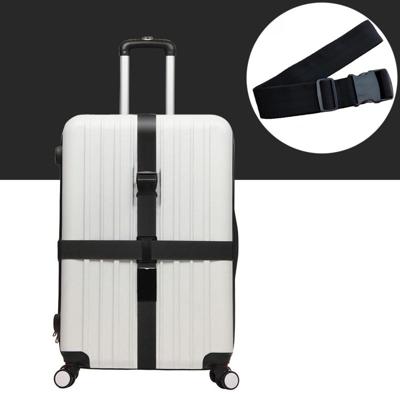 Kruis de Rainbow elastische telescopische tas Bungee Bagage verpakking reizen bagage vaste riem (zwart)