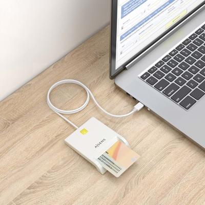 Kaartlezer Extern DNI Aisens ASCR-SN07-W Wit