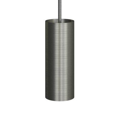 Metalen spotlamp E14 geborsteld titanium | Creative-Cables | Lamp kopen | Spotjes in plafond | Inbouwspots | Spotjes woonkamer | Led spots | Creative-