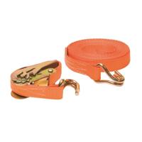 Ivana 48609 spanband met ratel en haken 5 m oranje - thumbnail