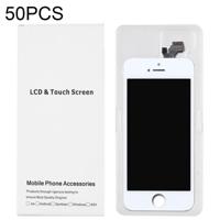 50 PCS LCD-scherm en Digitizer witte kartonnen doos verpakking voor iPhone 5 - thumbnail