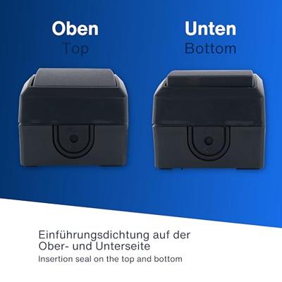 REV 0007301900 Schakelaar (opbouw) IP44 Antraciet