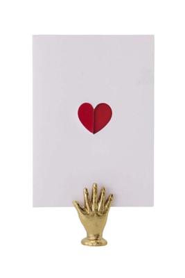 Kaartenstandaard Metaal Hand Goud