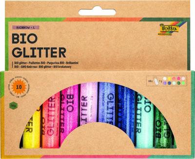 Glitterpoeder bio folia rainbow 7gr 10 kleuren Glitterpoeder bio folia rainbow 7gr 10 kleuren