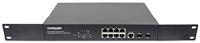 Intellinet 8-Port Gigabit Ethernet PoE+ Web-Managed Switch met 2 SFP-poorten, IEEE 802.3ataf Power Over Ethernet PoE+PoE Compliant, 140 561167, Zwart - thumbnail