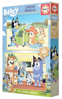 Set van 2 Puzzels Educa Hout 50 Onderdelen