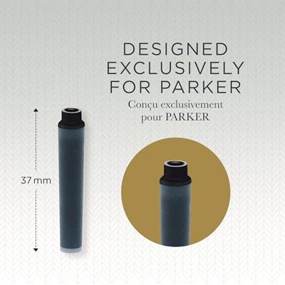 Inktpatroon Parker Quink mini tbv Parker esprit zwart pak à 6 stuks