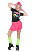 Shirt I love the 80&apos;s zwart - thumbnail