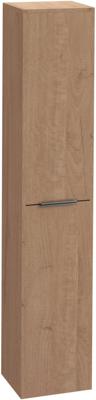 Saqu Lima hoge kast met grafiet greep 35x32x180cm toffee