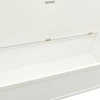 Bankje 107x45x75,5 cm massief vurenhout wit - thumbnail