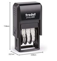 Trodat Printy-Dater Datumstempel 23 x 12 mm (bxh) Zwart - thumbnail