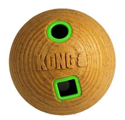 KONG BAMBOO FEEDER BAL VOERBAL 12X12X12 CM KONG BAMBOO FEEDER BAL VOERBAL 12X12X12 CM