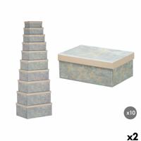 Decoratieve Doos Pincello 64 Crème Karton (2 Stuks) - thumbnail