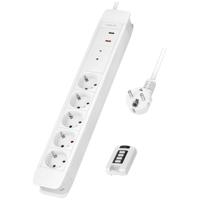 LogiLink LPS402 Draadloze stekkerdoos Wit Randaarde stekker 1 stuk(s) - thumbnail