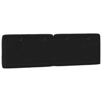 Hoofdbordkussen 160 cm fluweel zwart - thumbnail