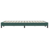 Boxspring zonder matras fluweel donkergroen 120x220 cm - thumbnail