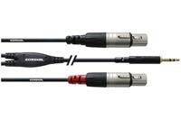 CORDIAL 1,8 M REAN JACKPLUG 3,5 MM/2X XLR F - thumbnail