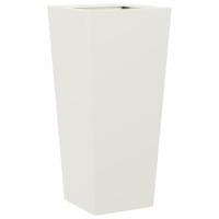 VidaXL Plantenbak 35x35x75 cm staal wit - thumbnail