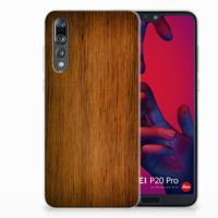 Huawei P20 Pro | Bumper Hoesje | Donker Hout - thumbnail