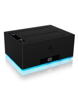 Icy Box IB-127CL-U3 basisstation voor opslagstations Zwart - thumbnail