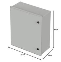 Bopla Polysafe PS 652 Schakelkast 600 x 500 x 230 Polyester Grijs-wit (RAL 7035) 1 stuk(s) - thumbnail