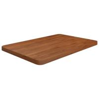 VidaXL Wastafelblad 60x40x2,5cm behandeld massief hout donkerbruin - thumbnail