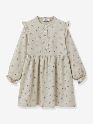 Jurk met Margotine-print voor meisjes CYRILLUS rozen