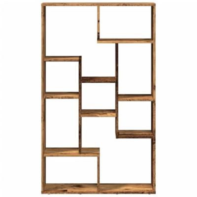 Boekenkast 72x20x120 cm bewerkt hout oud houtkleurig