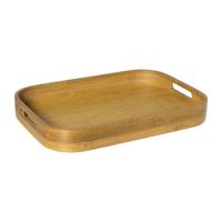 Dienblad ovaal - bamboe - 29x40x5 cm - thumbnail