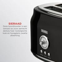 Bourgini Retro Broodrooster Zwart - thumbnail