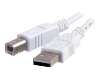 C2G - USB-kabel - USB (M) naar USB type B (M) - USB 2.0 - 5 m - wit - thumbnail