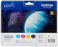 Brother Inktcartridge LC-970 Origineel Combipack Zwart, Cyaan, Magenta, Geel LC970VALBP - thumbnail