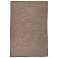VidaXL Buitenkleed platgeweven 120x170 cm bruin - thumbnail