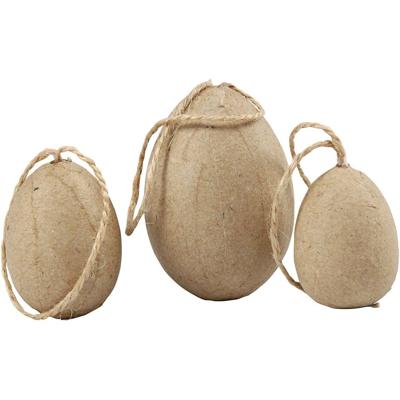 Creativ Company Eieren, h: 3+4+5 cm, 6 stuk/ 1 doos