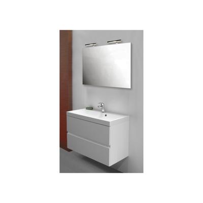 Badkamermeubelset Go By Van Marcke Roxanne 80cm Met Spiegel Hoogglans Wit