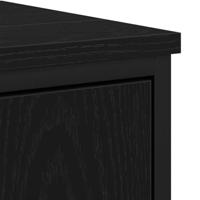 Badkamer wastafelkast Zwart Eiken 80 x 30 x 60 cm Bewerkt hout - thumbnail