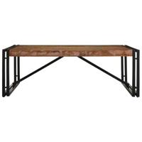 Salontafel 100x100x35 cm massief gerecycled hout meerkleurig - thumbnail