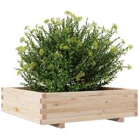 Plantenbak 90x90x26,5 cm massief grenenhout - thumbnail