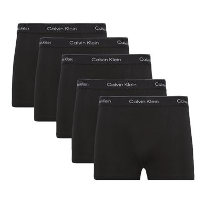 Calvin Klein 5-Pack Trunks - Katoenen multipack Boxershorts heren korte pijpjes - Voordeelverpakking - XS - Zwart - Onderbroek heren heren heren -