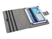 PORT MUSKOKA - Beschermende bedekking voor tablet - polyurethaan leer - zwart - thumbnail