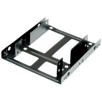 ROLINE montage adapter, 3,5 inch frame voor 2x 2,5 HDD/SSD, metaal, zwart - thumbnail